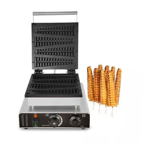 Waffle Maker-Commercial HECT a 4 pezzi Lolly Stick Baker 110-240V-Pin Tree Stampo Casht padella