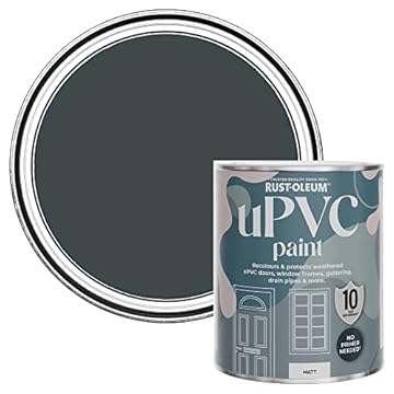 Rust-Oleum Black uPVC Door and Window Paint in Matt Finish - Black Sand 750ml