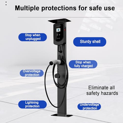 Support de sol pour station de charge étanche protégeant de la pluie