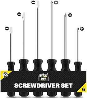 6pk Phillips Screwdriver Set | 3.4mm, 4.5mm Non-Slip Grip Screwdrivers | Electrical Screwdriver Sets | Electricians Screwdriver Set Electrician Tools | Philips Screwdriver | Screw Driver Set All Sizes