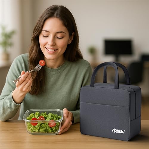 Image of Crasts Insulated Travel Lunch /Tiffin /Storage Bag for Office, College & School Picnic & Lunch Bags Polyester 7liter (Grey)
