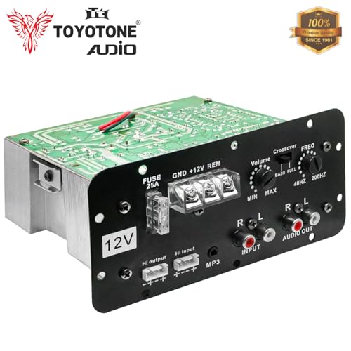Image of 12V Pure Bass 120W Amplifier Stereo Power Mono Amp Audio, Bass Subwoofer Kit, Monoblock, Class AB, MOSFET Power Supply For Basstube, Enclosure, Subwoofer, Under Seat Enclosure