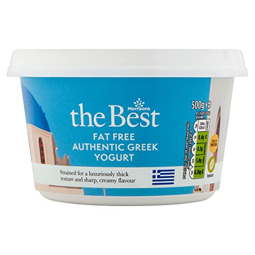 Morrisons The Best Fat Free Authentic Greek Yogurt, 500g