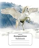  Unicorn Composition Notebook: Wide Ruled Extra Large 8\