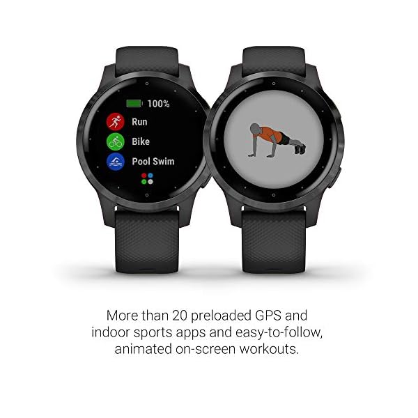 Garmin-Vivoactive-4-GPS-Smartwatch-Features-Music-Body-Energy-Monitoring-Animated-Workouts-Pulse-Ox-Sensors-and-More-Black Garmin Vivoactive 4, GPS Smartwatch, Features Music, Body Energy Monitoring, Animated Workouts, Pulse Ox Sensors and More, Black