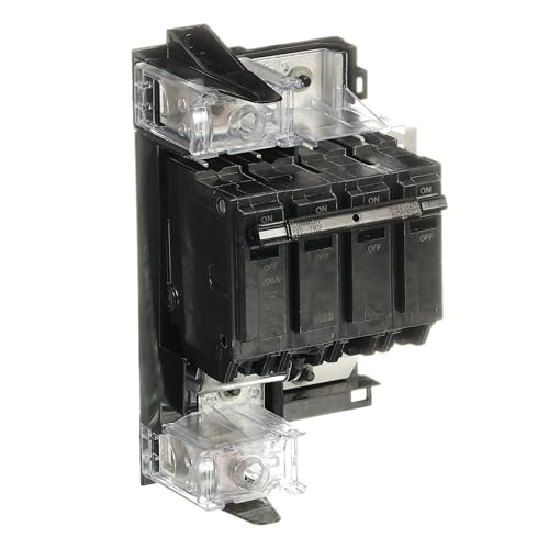 ABB THQMV200EP 200 Amp Main Circuit Breaker Conversion Kit 200A Double-Pole Breaker for Top/Bottom Feed Load Centers 22 000 AIC RMS Symmetrical Includes Mounting Base Safe & Reliable