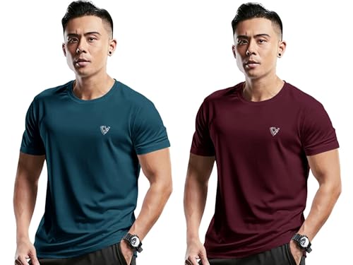 Image of Noble Monk Men's Regular Fit T Shirt |Half Sleeves |Round Neck | Casual T-Shirt for Me