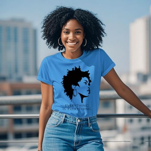 Image of Black History Shirts Black Graphic tees for Men and Women, Magic Fashion Afro American Natural Hair Vintage Melanin T-Shirts