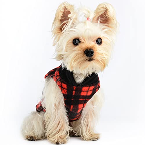 Christmas Dog Sweaters For Small Dogs, Chihuahua Sweater, Fleece Puppy Clothes For Yorkie Teacup, Winter Warm Tiny Dog Sweater With D Ring, Extra Small Dog Clothing Xxs 2 Pieces (Xx-Small) #TOP3