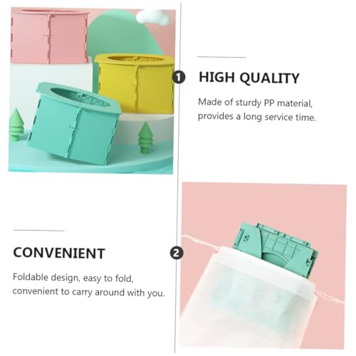 Toilettes pliables bébé ORFOFE pot de voyage vert en plastique PP