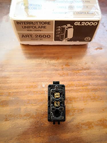 Deviatore Interruttore Legrand Molveno GL2000 - Marrone, Art. 2603 - Foto 4