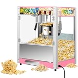 Commercial Popcorn Machine with 8 Oz Kettle, 850 W Countertop Popcorn Maker for...
