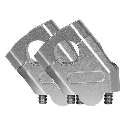Elevador de manillar 22mm en plata para moto BMW F800ST y R850R