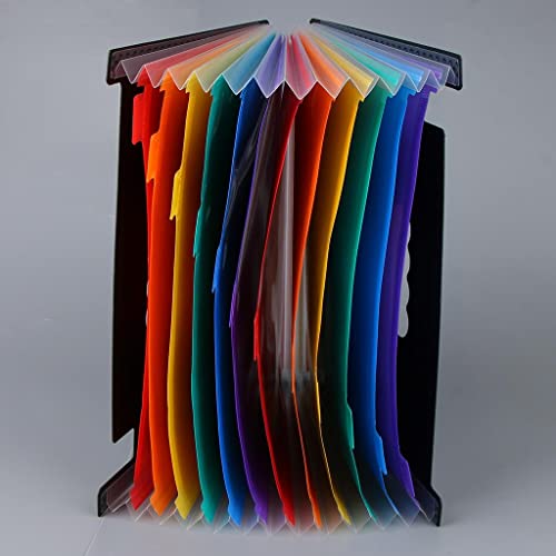 Generic Pasta de Arquivo Expansível Pasta de A4 Pasta de Arquivos a 37 Compartimentos, 13 bolsos