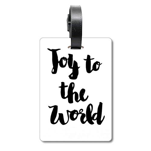 Étiquette d'identification Joy to The World pour bagage et valise de voyage