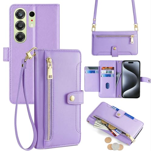 Sacoche Tecno Camon 50 4G simili cuir avec 6 fentes cartes et lanière