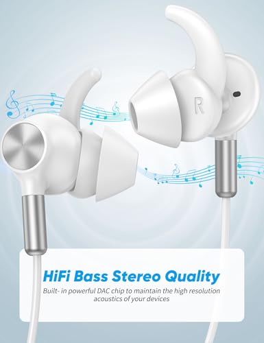 TOPAUX USB Type C Headphone 5FT Wired Earbuds Anti-Loose Wingtip - image 4
