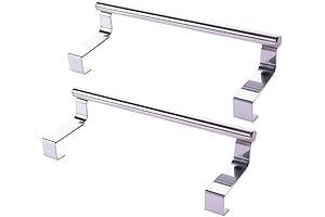 Door Hinge Towel Racks for Bathroom Storage and Organization-2 Pcs Towel Hanging...
