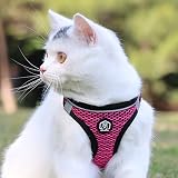 Balabuki Cat Harness Vest for Small and Medium Cats No Pull, Easy Walk Soft Step in Escape Proof Ref