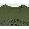 Women's Sanderson Witch Museum Letter Print T-ShirtCasual Short Sleeve O Neck Tees Shirts Top (X-Large, Green)