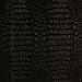 Alligator Fabric, Soft Textured Crocodile Vinyl Faux Leather, Gator Skin Embossed Upholstery DIY Craft and Clips Pleather Sheets – One Foot Cut 12”x54” (Black)
