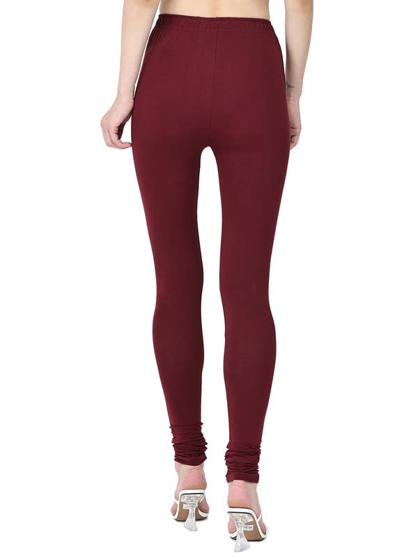 Image of Robinbosky Cotton Churidhar Leggings for Women - Stylish, Stretchable & Flattering Fit for All-Day Comfort