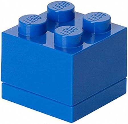 Room Copenhagen LEGO Mini Box 4 Knobs Blue - Versatile Small Storage Box for Snacks, Jewellery, Hair Accessories, Souvenirs & More - Dishwasher Safe, 46 x 46 x 43 mm image 5