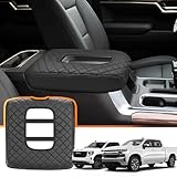 Center Console Cover for Chevy Silverado GMC Sierra Accessories 2019-2025 Only fit for Jump Seat Console Leather Armrest Cover Protecting Your Center from Harm |Preserve your Truck New Appearance|