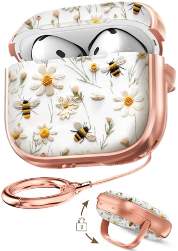 Joyleop AirPods4�p���S���b�N�t���P�[�X - ���킢���K�[���[���I�f�U�C�� �����p �O�����n�[�h�ی�J�o�[ AirPod 4th�P�[�X �L�[�`�F�[��&�d�b�X�^���h�t�� �I�̉�