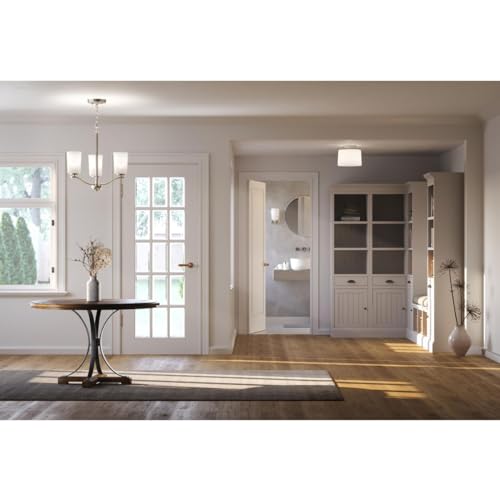 Progress Lighting P350260-009 Adley - 1 Light Flush Mount in Contemporary Style-7.37 Inches Tall and 8.62 Inches Wide, Finish Color: Brushed Nickel by Progress Lighting - Used condition - Image 2