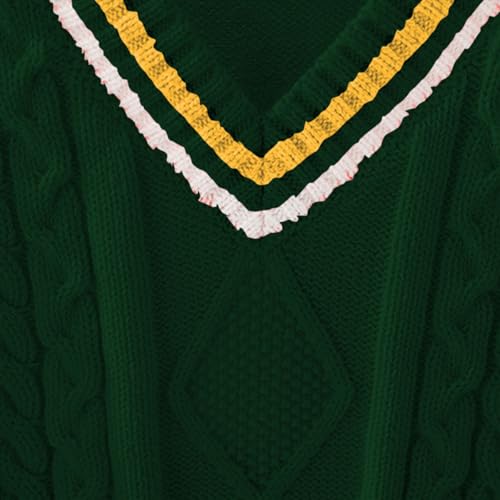 Boys Cable Knitted Sweater Vest Uniform V-Neck Unisex Sleeveless Crop Tank Tops for Teen Kids Pullover Knit Waistcoat4