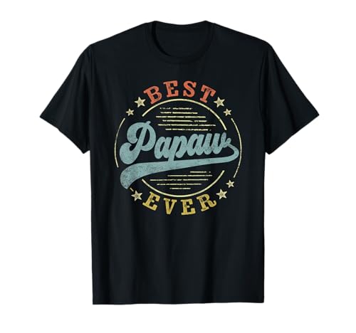Best Papaw Ever Father's Day Papaw Gifts Vintage Emblem T-Shirt