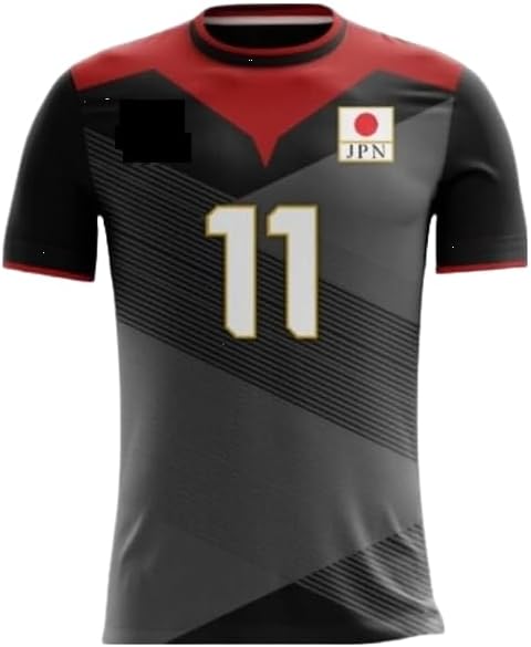 Nishida Volleyball Jersey with #11, White and Red, Japan National Team Sewn