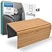 D&D Living® Sofatablett - Couch Ablage flexibel für Armlehne aus natürlichem Holz | Tablett für Sofa mit 50x35 cm, Bambus Natur Groß