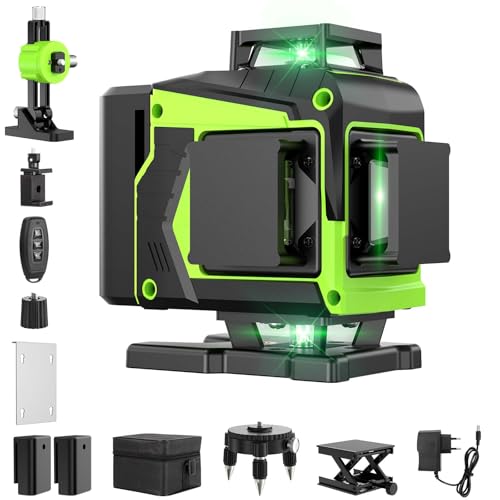 Niveau Laser Chantier Autonivelant 360° x 4, Laser...