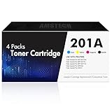 201A Toner Cartridge 4 Pack Compatible Replacement for 201X 201A CF400A CF401A CF402A CF403A for...