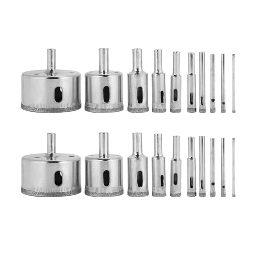 Set de 20 brocas sierra hueca diamantadas 3-50 mm miniatura 1
