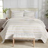 3 Piece Full/Queen Quilt Set with Sham | Soft & Breathable for Spring & Summer | All-Season Multi La