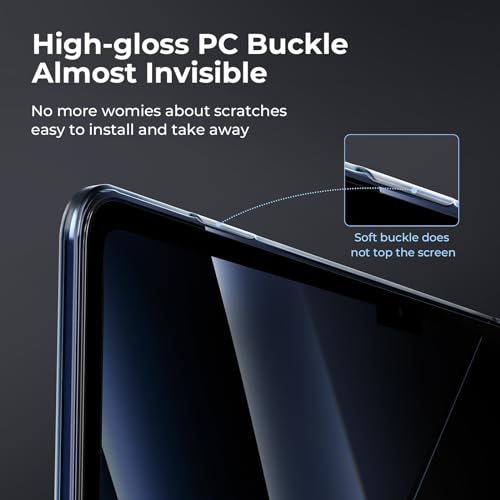 Image of EooCoo Case Compatible with MacBook Air 15 inch M5 2026 2025-2023 Release M4 M3 M2 Model A3448 A3241 A3114 A2941, Plastic Hard Shell Case & Keyboard Cover & Screen Protector, Original Midnight