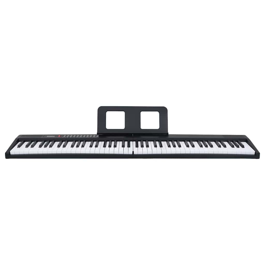 88 Tasten elektrisches Keyboard mit Notenständer, faltbar, tragbare Klaviatur, 80 Demo Songs, 200 Rhythmen, 200 Klänge, Mikrofon, Tragetasche für Musikunterricht zuhause