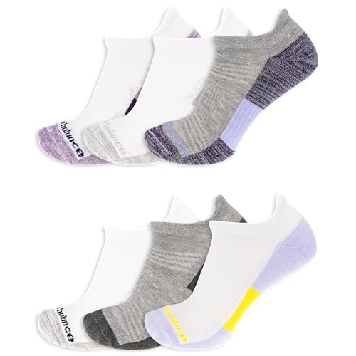 Image of New Balance Unisex Adult Performance Cushioned No Show Socks - 6 & 12 Pairs - Moisture Wicking