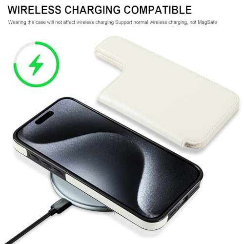 Étui iPhone 14 Pro Max avec portefeuille magnétique amovible et RFID