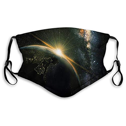 Comfortable Printed mask,Galaxy, Sunrise View of the Planet Earth from...