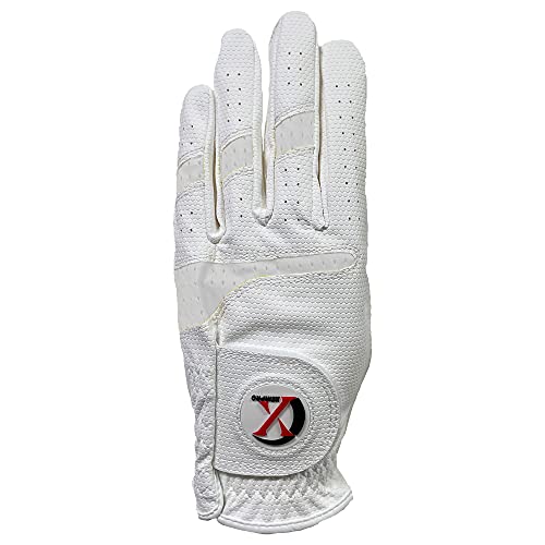 Xeirpro Premium 4 Pack All Weather Golf Gloves For Women Worn On Right Hand For Left Handed Golfer- Comfort And Secure Fit Ultra Grip Leather Soft Flexibility (Small, White/White) #TOP1