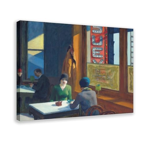 Impression sur toile Chop Suey Edward Hopper 40x61 cm