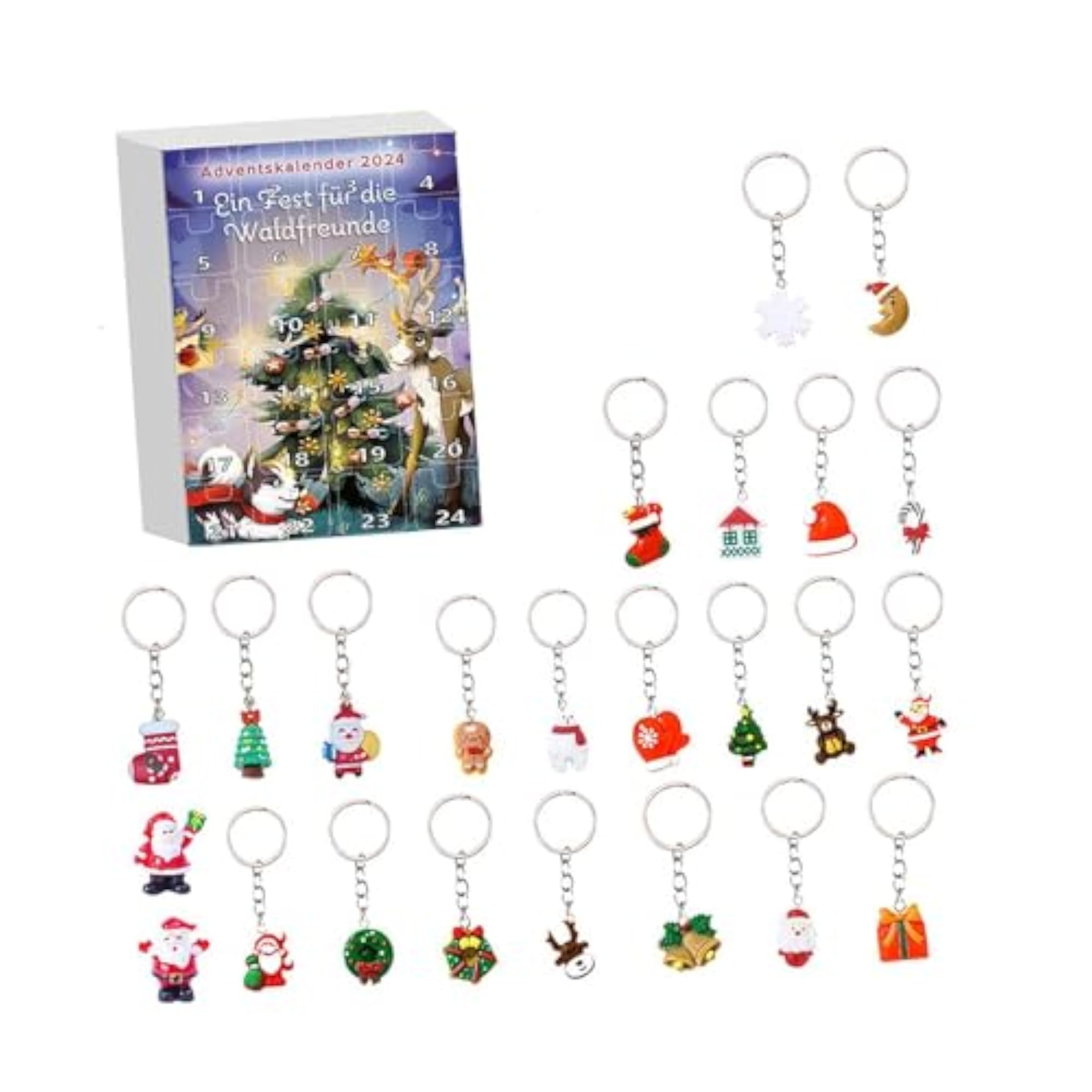 24 Pieces Christmas Tree Hanging Figurine Ornaments