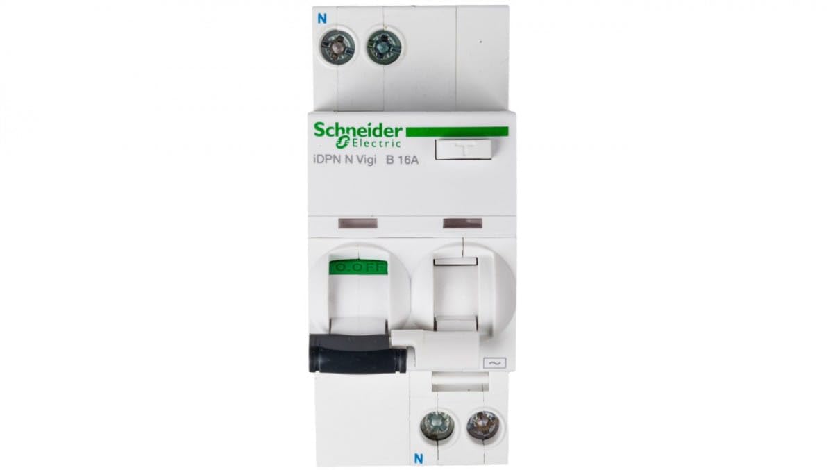 Schneider Electric Interrupteur combiné Acti9 iDPNNVigi-​B16-​30-​AC B 16A 1N-​Pôle 30 mA Type AC