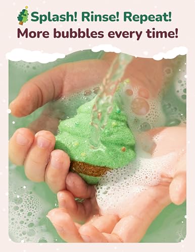 Image of Momcozy & Big HUGS 14Pcs Christmas Bath Bombs Set of Countdown Calendar Mystery Box, 14 Days of Surprise Bath Bombs & Family Fun, Ideal Christmas Gifts for Kids Boys Girls Toddlers