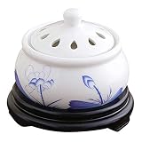 Brûleur d'encens - Contrôle électronique la température Four d'aromathérapie en céramique - Lampe d'aromathérapie électronique à l'huile essentielle bois d'agar, Convient à toutes les occasions