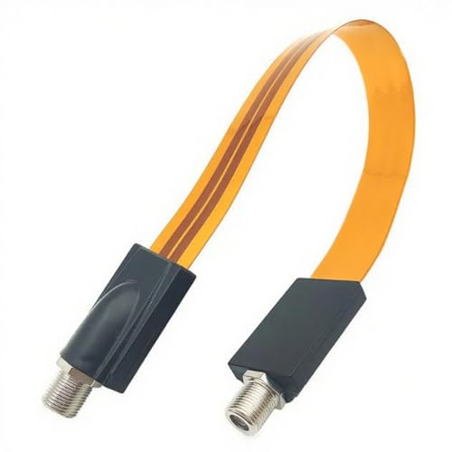 Mirhua フラット アンテナ ケーブル 隙間ケーブル テレビ用ケーブル 室内引き込み用コード すき間 フラット アンテナ ケーブル 同軸ケーブル 防犯カメラ延長コード F型 サッシ/窓用 1本入